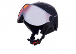 Blizzard DOUBLE VISOR black matt, orange lens, mirror